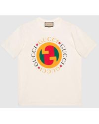 Gucci - Logo-print Regular-fit Cotton-jersey T-shirt - Lyst