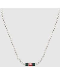Gucci - Necklace With Web Detail - Lyst