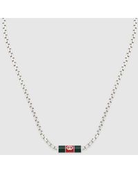 Gucci - Necklace With Web Detail - Lyst