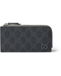 Gucci - GG Zip Card Case With GG Detail - Lyst
