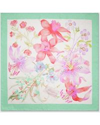 Gucci - Printed Double G Silk Carré - Lyst
