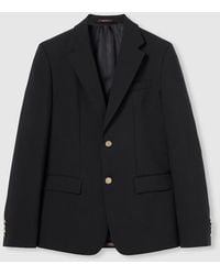 Gucci - Chaqueta De Lana Con Botonadura Sencilla, Talla - Lyst