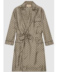 Gucci - Gg Supreme Print Silk Shirt - Lyst