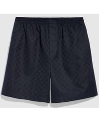 Gucci - Gg Cotton Canvas Shorts - Lyst