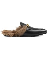 Gucci Mules Princetown en cuir - Noir