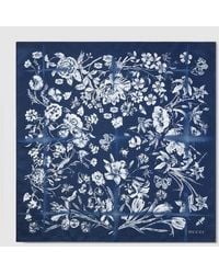 Gucci - Cotton Silk Jacquard Pocket Square - Lyst