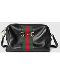 Gucci - Horsebit Web Small Camera Bag, Leather - Lyst