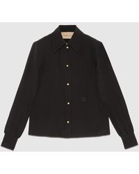 Gucci - Camisa De Crepé De China Y Seda, Talla - Lyst