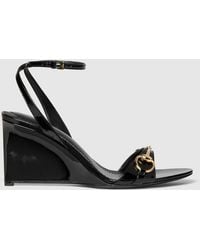 Gucci - Donna Wedge Sandal, Uk - Lyst