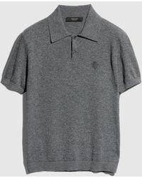 Gucci - Fine Knit Cashmere Polo Shirt - Lyst