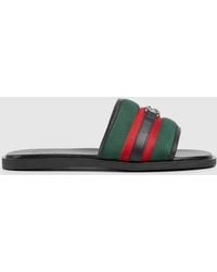 Gucci - Herrenpantolette Mit Gg, Größe - Lyst