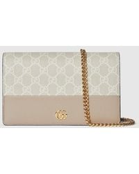 Gucci - Gg Marmont Brieftasche Mit Kettenriemen - Lyst