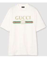 Gucci - Cotton T-Shirt With Logo - Lyst