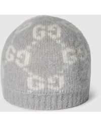 Gucci - Bonnet En Mélange D'Alpaga Gg, Taille - Lyst
