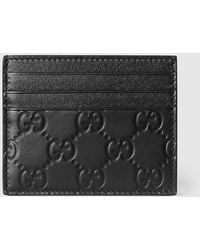Gucci - Gg Emblem Card Holder - Lyst