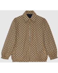 Gucci - GG Polyester Reversible Jacket - Lyst