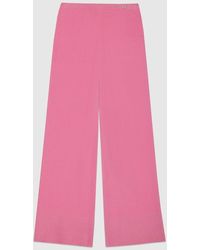 Gucci - Viscose Pant With Crystal G - Lyst