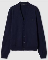 Gucci - Knit Wool Cardigan With Embroidery - Lyst