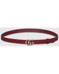 Gucci - Gg Marmont Thin Belt, Size 100 - Lyst