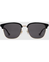 Gucci - オーバルフレーム サングラス, ブラック - Lyst