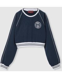 Gucci - Cotton Jersey Sweatshirt With Embroidery - Lyst
