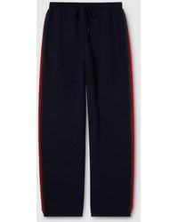 Gucci - Pantalon Décontracté En Laine Côtelée Avec Bande Web, Taille - Lyst