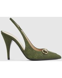 Gucci - Slingback Pump With Horsebit, Size 35 It - Lyst
