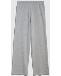Gucci - Wool Silk Leisure Pants With Embroidery - Lyst