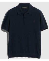 Gucci - Knit Cashmere Polo Shirt With Embroidery - Lyst