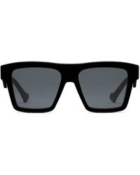 Gucci Sonnenbrille mit eckigem Rahmen - Schwarz