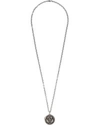 Gucci Necklace With Double G Pendant - Metallic