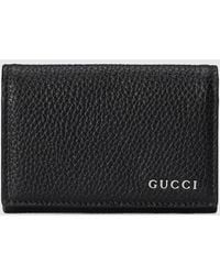 Gucci - Card Case Wallet With Logo, Leather - Lyst