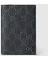 Gucci - Gg ディテール付き Gg パスポートケース, ブラック, Ggキャンバス - Lyst