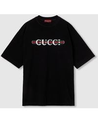 Gucci - Cotton Jersey T-Shirt With Print - Lyst