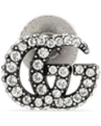 Gucci Crystal Double G Brooch - Multicolour