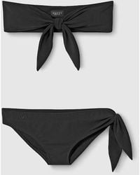 Gucci - Sparkling Jersey Bikini With Embroidery - Lyst