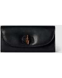 Gucci - Lange Brieftasche Mit Bambus - Lyst
