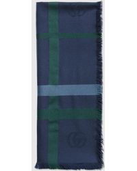 Gucci - Tartan Cashmere Jacquard Stole - Lyst