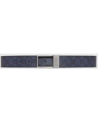 Gucci - Gg Belt With Rectangular Buckle, Size 70 - Lyst