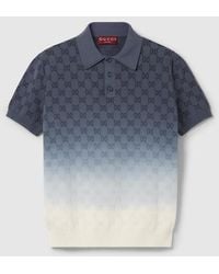 Gucci - Polo De Jacquard De Punto De Algodón Con Gg, Talla - Lyst