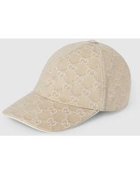 Gucci - Gg Denim Baseball Hat With Horsebit - Lyst