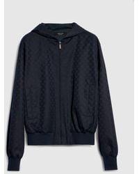 Gucci - Gg Cotton Canvas Zip Jacket - Lyst