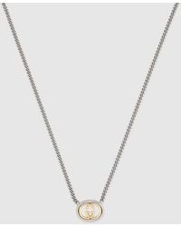 Gucci - Collier À Chaîne Avec Pendentif Interlocking - Lyst