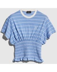 Gucci - Striped Silk Jersey T-Shirt - Lyst