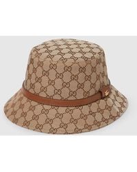 Gucci - Gorro Tipo Pescador De Lona Gg, Talla - Lyst