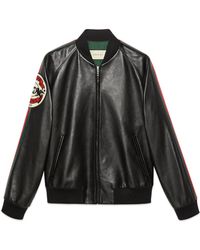 Gucci Bomberjacke mit Patch - Schwarz