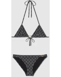 Gucci - Bikini Aus Gg Stretch-Jersey Mit Print, Grösse - Lyst