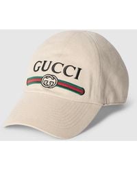 Gucci - Cotton Baseball Hat With Embroidery, Size Xxs, Cotton - Lyst