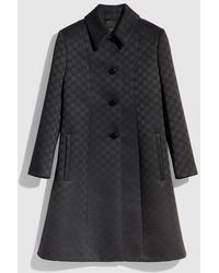 Gucci - Gg Viscose Jacquard Coat - Lyst