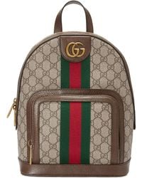 Gucci Ophidia GG Small Backpack - Naturel